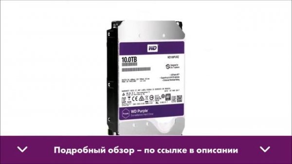 Обзор жесткого диска HDD Western Digital Purple 10TB WD100PURZ
