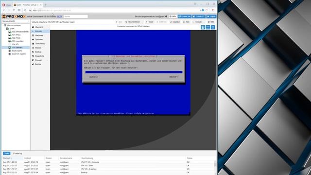 Installation einer Linux (debian) VM im Proxmox смотреть онлайн