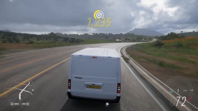 Forza Horizon 5 Ford transit drifting white van man sideways van drift 234mph! Sleeper Ford Transit смотреть онлайн