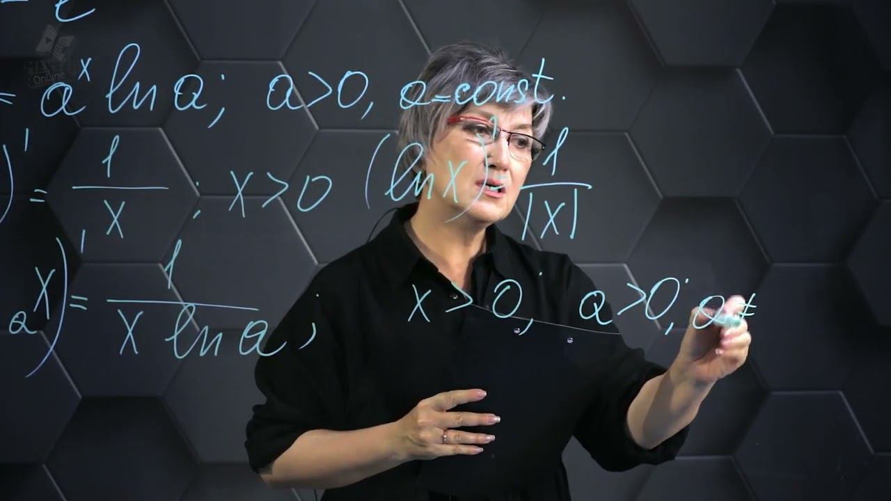 Производные показательной и логарифмической функций. Подготовка к экзаменам. 3 часть. 11 класс. смотреть онлайн