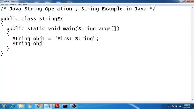 String Example In Java Program смотреть онлайн