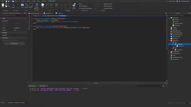 How To Make A Gui Open When A Tool Is Equipped | Roblox Studio смотреть онлайн