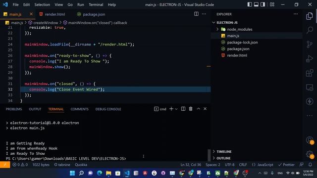 Learn electron's lifecycle event hooks | Electron JS смотреть онлайн