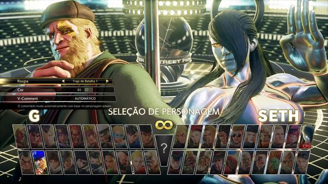 STREET FIGHTER V: CHAMPION EDITION - Character Select screen - all characters costumes and stages смотреть онлайн