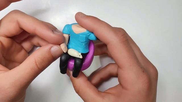 Лепка SHOW из пластилина ? Ютубер из пластилина. Как слепить человека ClayHobby ? №71