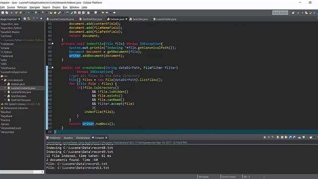Apache Lucene with Java Tutorial смотреть онлайн