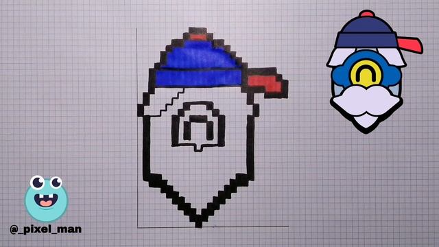 КАК НАРИСОВАТЬ ЗНАЧОК БАРЛИ по клеточкам || Бравл Старс | Brawl Stars смотреть онлайн