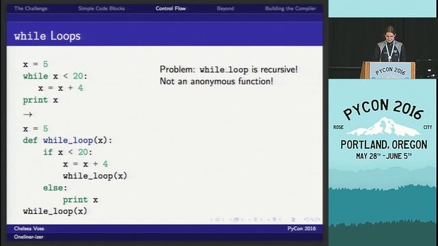 Chelsea Voss - Oneliner-izer: An Exercise in Constrained Coding - PyCon 2016 смотреть онлайн