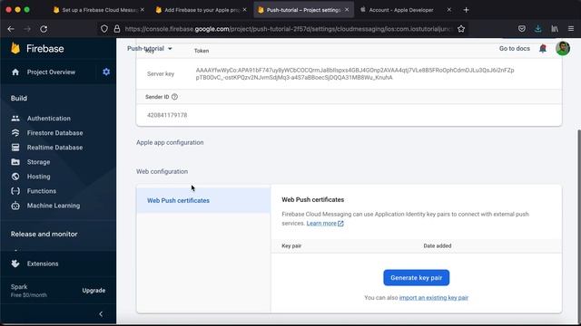 Swift Tutorials: Integrate push notifications to iOS app using Firebase messaging (Step via step) смотреть онлайн