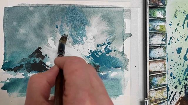 Морские сюжеты акварелью, живой мастер-класс смотреть онлайн