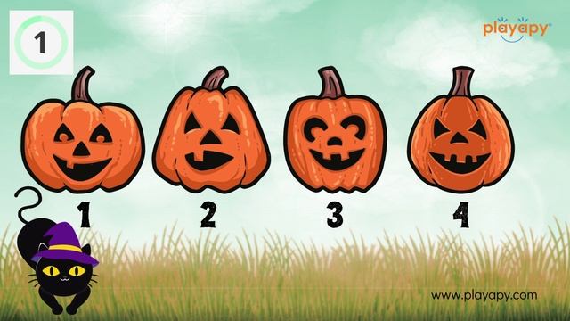 Jumping Jack O'lanterns | Pumpkin Matching Game | Kids Halloween Activity | Visual Perception Skill смотреть онлайн