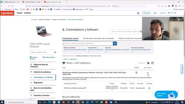 DESCARGAR DRIVERS ?de notebook LENOVO IdeaPad S340-14API ? [ WIN 10 64bits] ➡ 100% original смотреть онлайн