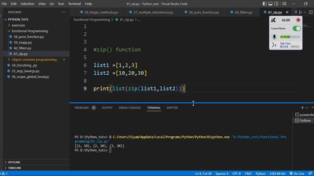 #61 Zip Function In Python | Python Bangla Tutorial | পাইথন বাংলা смотреть онлайн