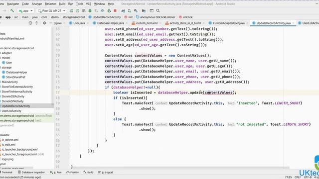 Database in Android | SQLite Database Android - Part 4 (View & Update Record in Listview) смотреть онлайн
