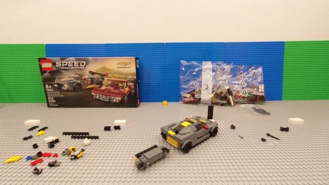 76903 Lego Speed Champions Chevrolet Corvette C8.R And 1968 Corvette Stop Motion Build & Review смотреть онлайн