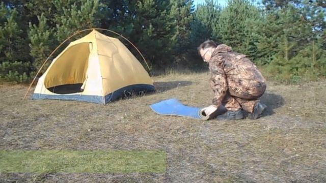 Коврик туристический армейский походный металлизированный 10 мм, 180х60 см (керамат для похода) смотреть онлайн