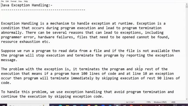 Ep71: Exception Handling in Java | Difference between Exception and Error смотреть онлайн