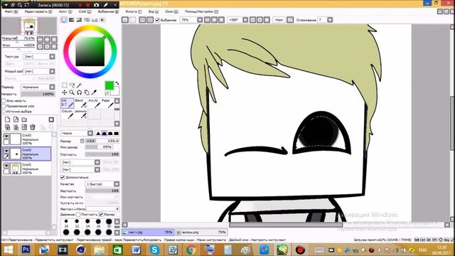 Speed Art#5 Колибри|Paint Tool Sai|By LetikSai| смотреть онлайн