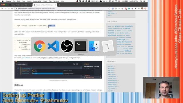 Setting up Prettier смотреть онлайн