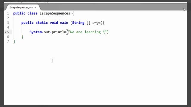 Java Beginners Tutorials #5 Escape Sequences in Java смотреть онлайн