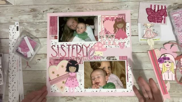 #30dscbl12 | 49 and Market Spectrum Gardenia | Layout 3 | Scrapbooking Layout Sisterly Love смотреть онлайн