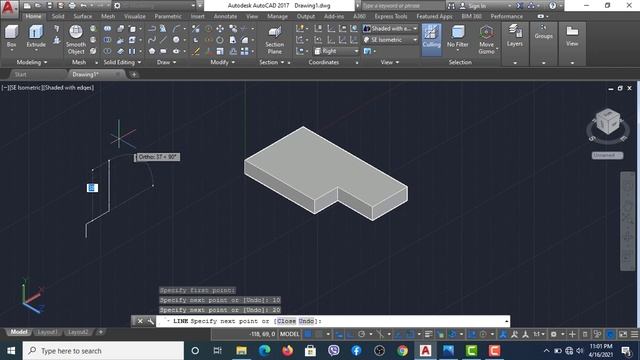 AutoCAD tutorial in Amharic: AutoCAD 3D Exercise | 3D Example Tutorial -3 # 15 смотреть онлайн