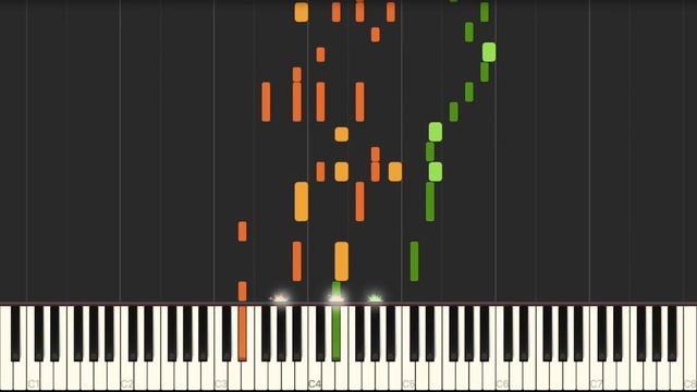 Plants Vs. Zombies | Loon Boon (Wall-nut Bowling) | Synthesia Piano Tutorial смотреть онлайн