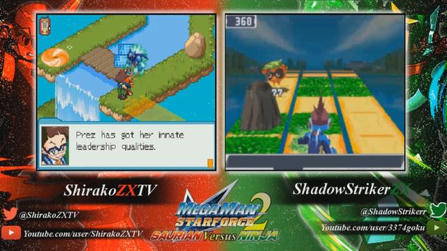 Megaman Starforce 2 Saurian X Ninja Versus w/ ShadowStrikerZX Episode 06: Microphone Problems смотреть онлайн