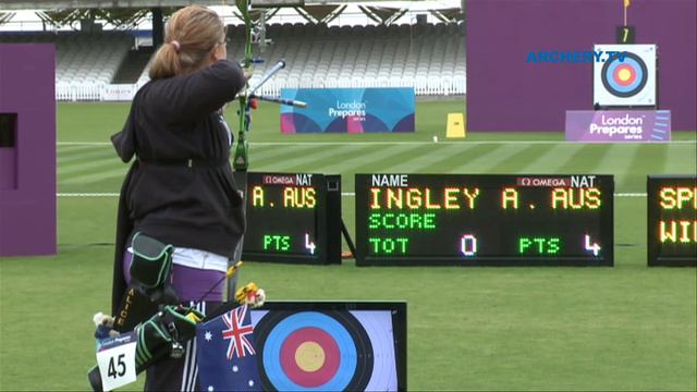 Alice Ingley v Magali Foulon – recurve women’s 1st round | London 2012 Olympic Test Event смотреть онлайн