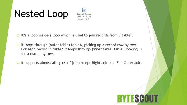 TSQL Execution Plan Operator - Nested Loop