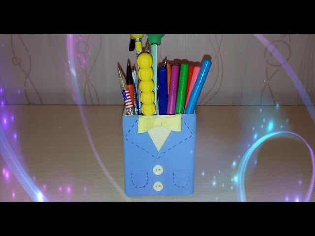 Органайзер для ручек и карандашей// смотреть онлайн