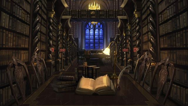 Hogwarts Library Ambience | Relaxing Harry Potter Music with Rain Sounds and Library Ambience смотреть онлайн