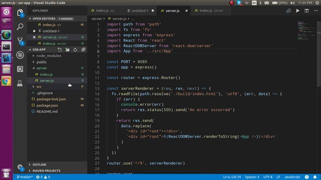 React js Tutorial #31 server side rendering смотреть онлайн