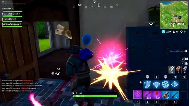 EPIC FORTNITE FOOD FIGHT! TOMATOES VS. BURGERS! смотреть онлайн