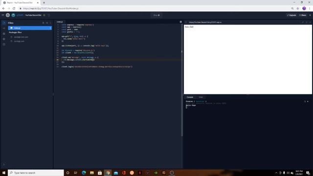 How To Make A Discord.js Bot Using repl.it Part 2 (COMMANDS!) смотреть онлайн