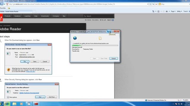 Install Adobe Reader X In Windows 7