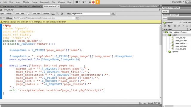 PHP Tutorial | Upload image for Add Page | Part 07 смотреть онлайн