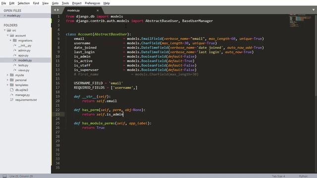Creating a Custom User Model (Django) смотреть онлайн