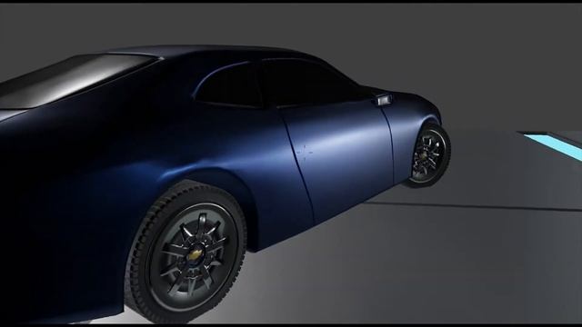 3D модель автомобиля chevrolet camaro 2008 в blender 3d смотреть онлайн