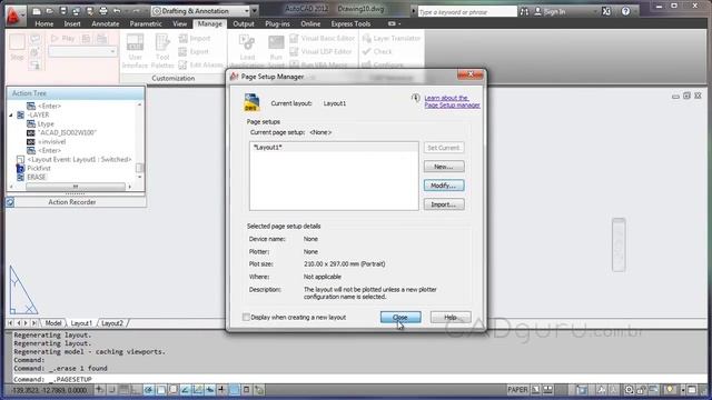 Aula 4.8- Gravação de ações repetitivas - Curso Gratuito AutoCAD 2012 Avançado - CADguru смотреть онлайн