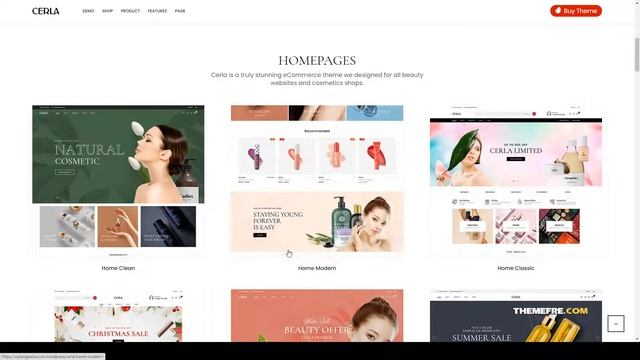 Cerla Cosmetics WooCommerce WordPress Theme Cosmetics shop Cosmetic store смотреть онлайн