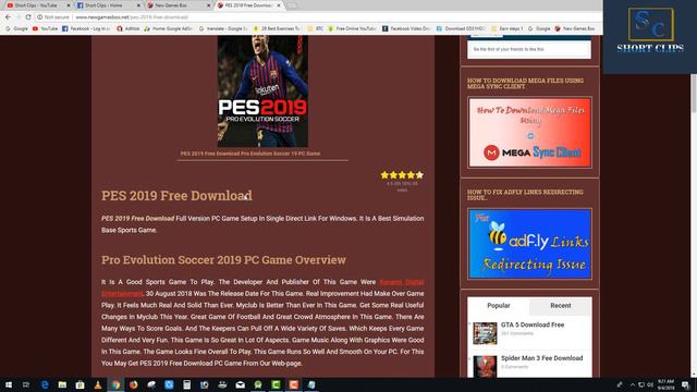 How to download PES PRO EVOLUTION SOCCER 2019 download for PC full Setup 100% work FREE SHORT CLIPS смотреть онлайн