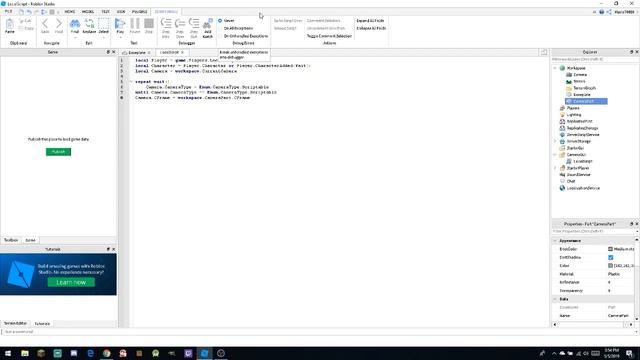 Camera Manipulation | Roblox Studio смотреть онлайн