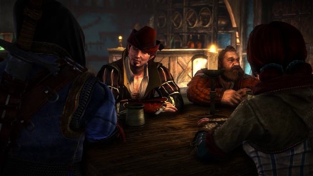 Геральт встретил Лютика и Золтона в корчме (Флотзам) смотреть онлайн