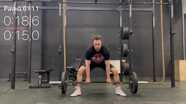 FullBody тренировка на все тело не отходя от штанги, 10 минут.