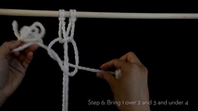 Macrame: How to make a square knot смотреть онлайн