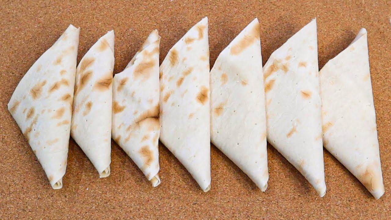 ВКУСНЕЙШИЙ ЗАВТРАК ЗА 5 МИНУТ - Конвертики из Лаваша с СЫРОМ