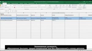 Добавление сотрудников через Excel