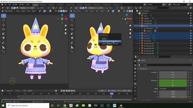 Blender Tutorial - How to Make a 360 Turntable Animation смотреть онлайн