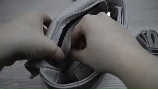 Сумка женская Кросс-боди серая смотреть онлайн
